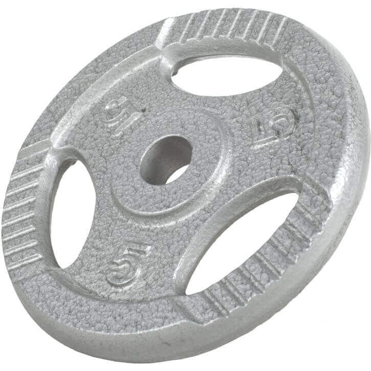 Ketaus svorio diskas su rankenomis 5 kg 30 mm