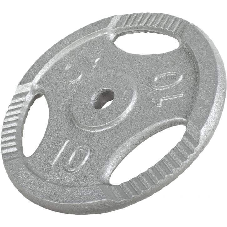 Ketaus svorio diskas su rankenomis 10 kg 30 mm