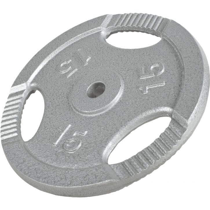 Ketaus svorio diskas su rankenomis 15 kg 30 mm