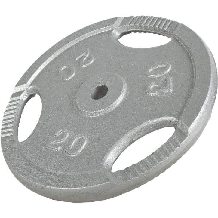 Ketaus svorio diskas su rankenomis 20 kg 30 mm