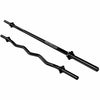 Štangų rinkinys 30 mm: EZ grifas 120 cm + tiesus grifas 170 cm