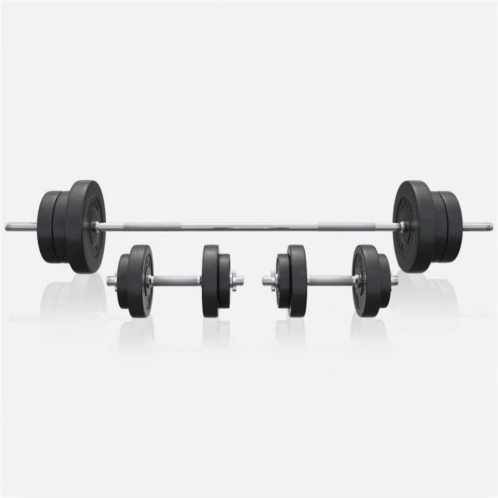 Vinilinis štangos rinkinys 70 kg su tiesiu grifu