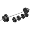 Vinilinis štangos rinkinys 70 kg su tiesiu grifu