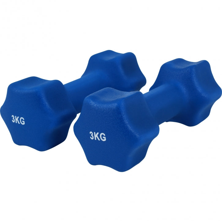 Aerobika Hexagon hanteliai su neopreno danga