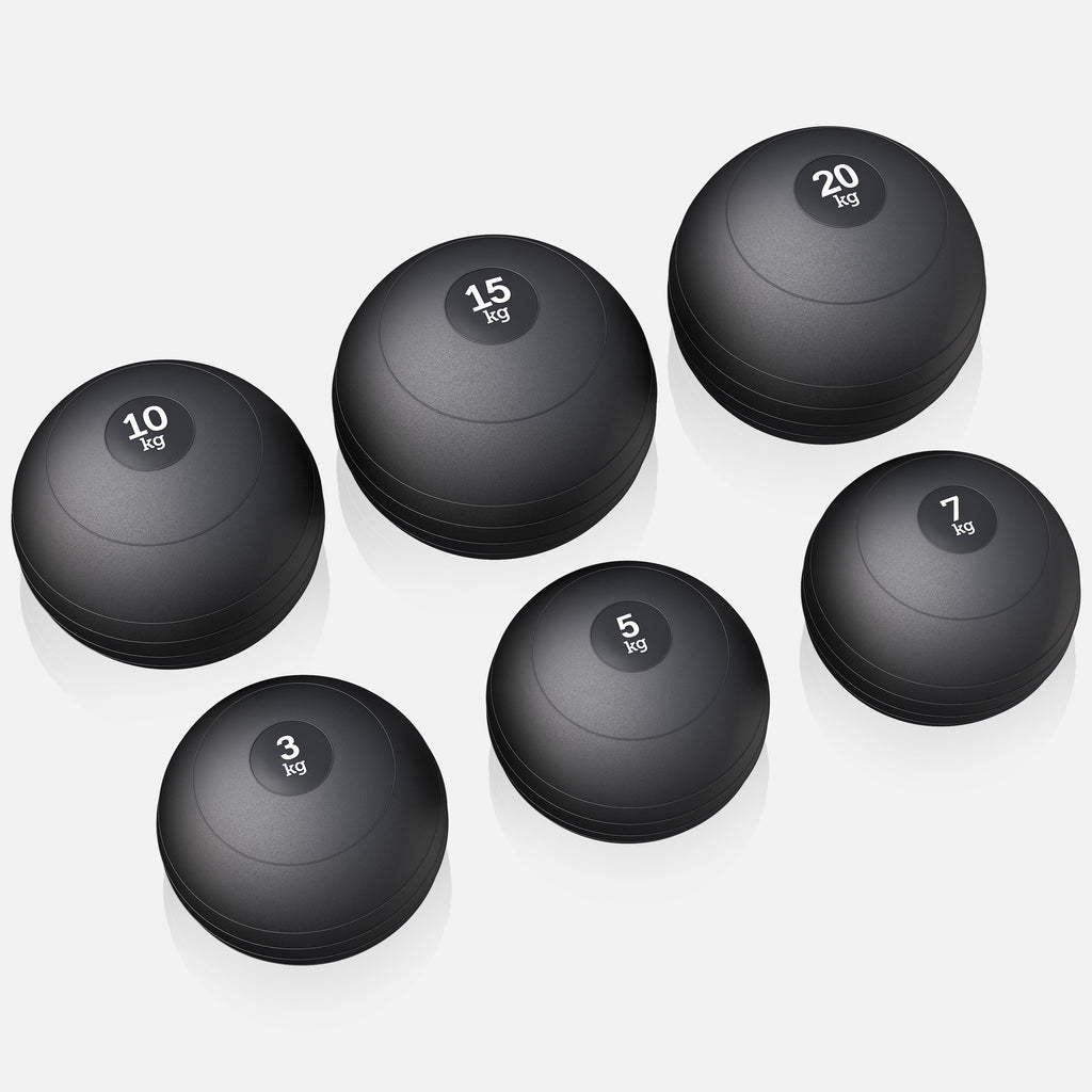 Slam Ball medicininis kamuolys 3–20 kg, sukibimą užtikrinantis guminis paviršius