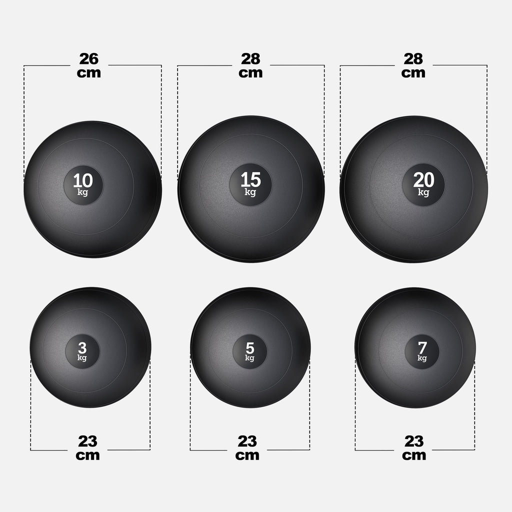 Slam Ball medicininis kamuolys 3–20 kg, sukibimą užtikrinantis guminis paviršius