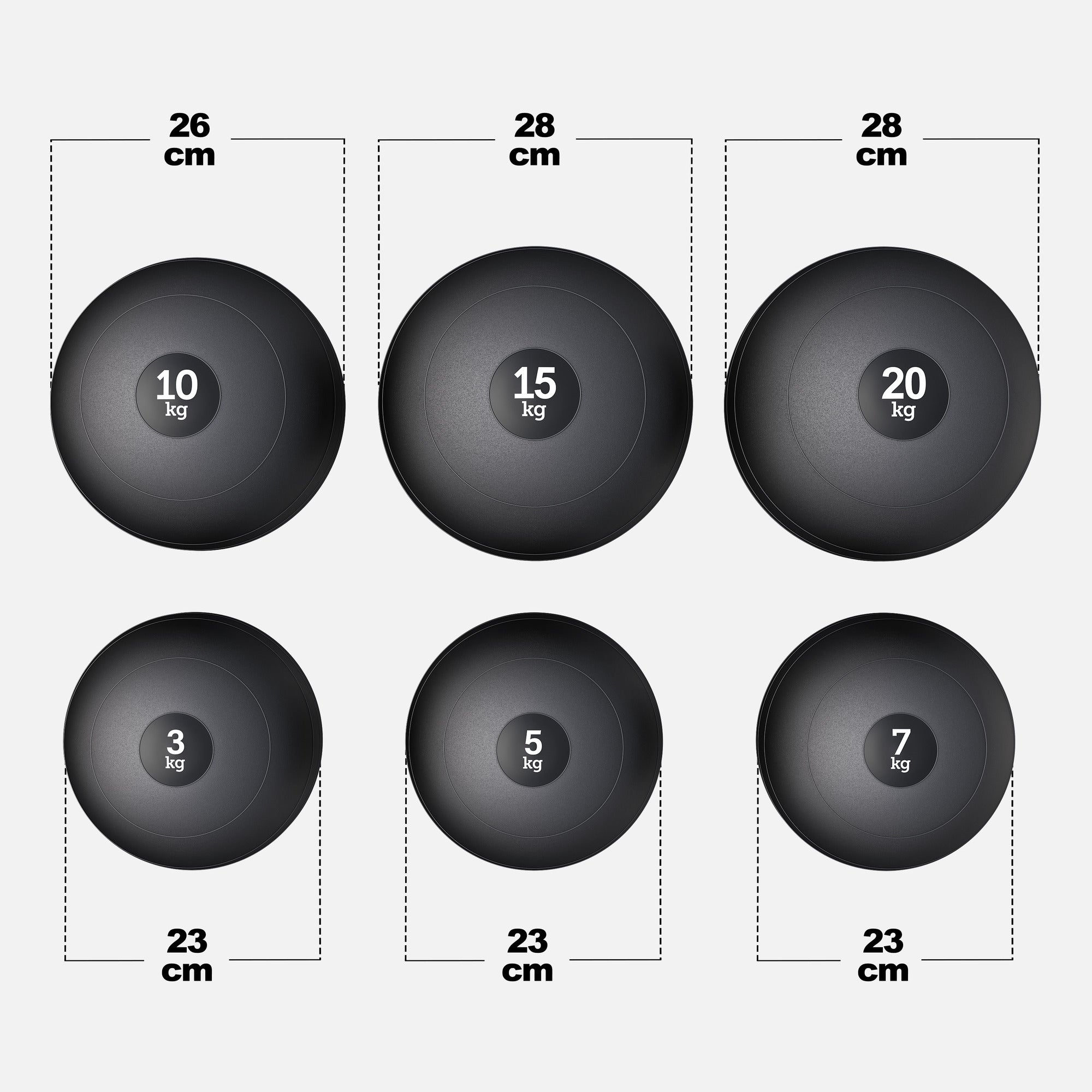 Slam Ball medicininis kamuolys 3–20 kg, sukibimą užtikrinantis guminis paviršius