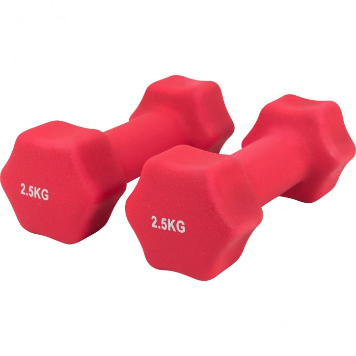 Aerobika Hexagon hanteliai su neopreno danga