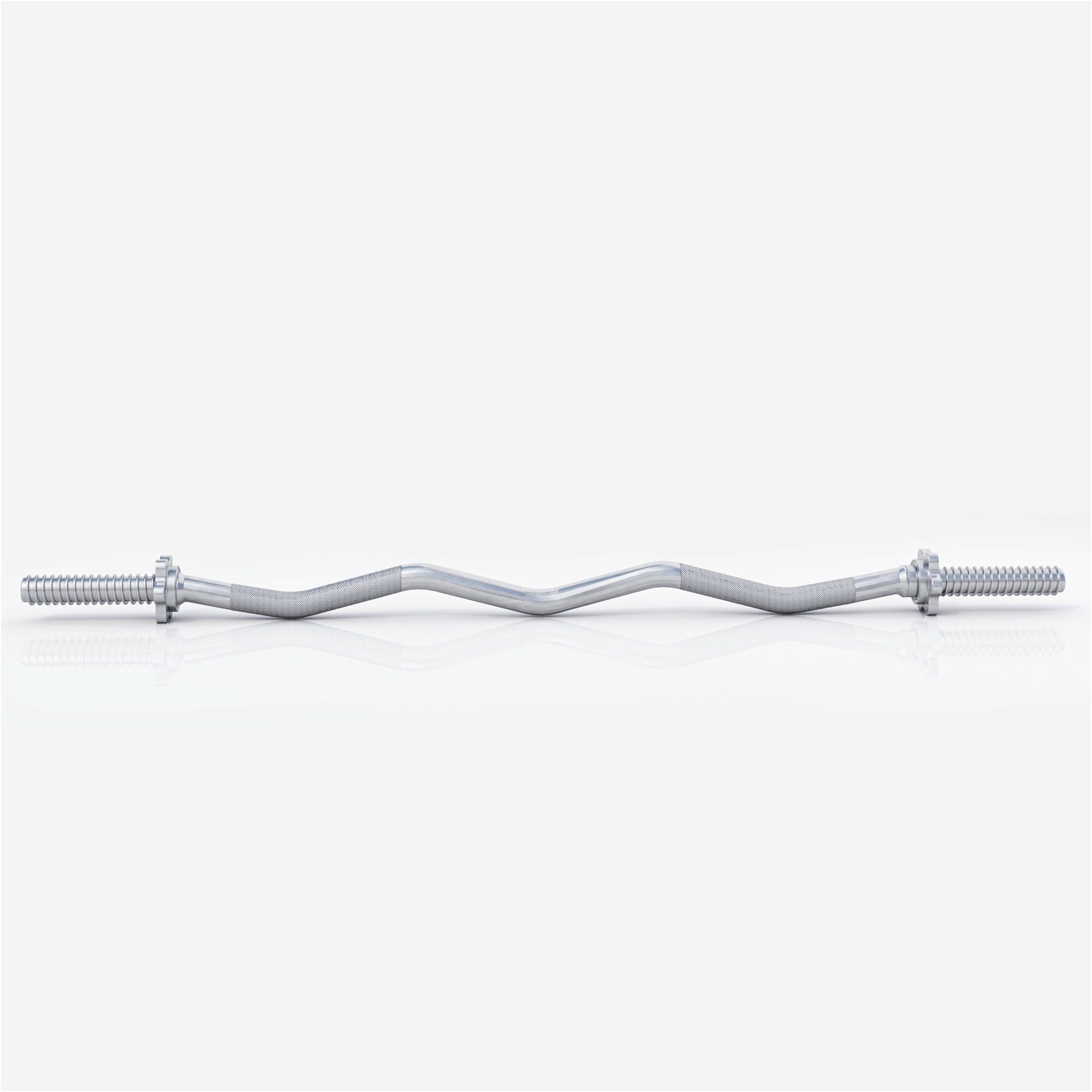 EZ bicepso grifas 120 cm su srieginiais užraktais, chromuotas