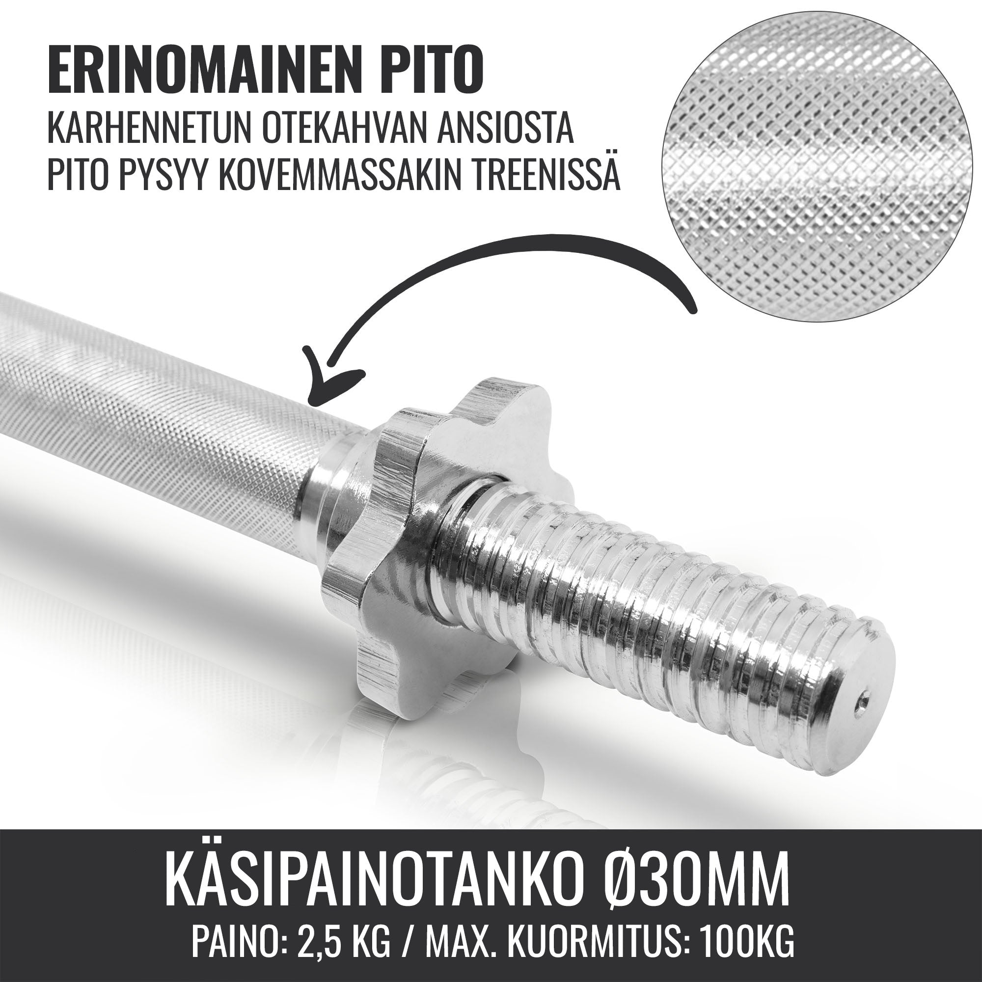 Tri Grip ketaus hantelių rinkinys 30 kg