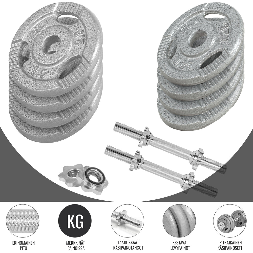 Tri Grip ketaus hantelių rinkinys 30 kg