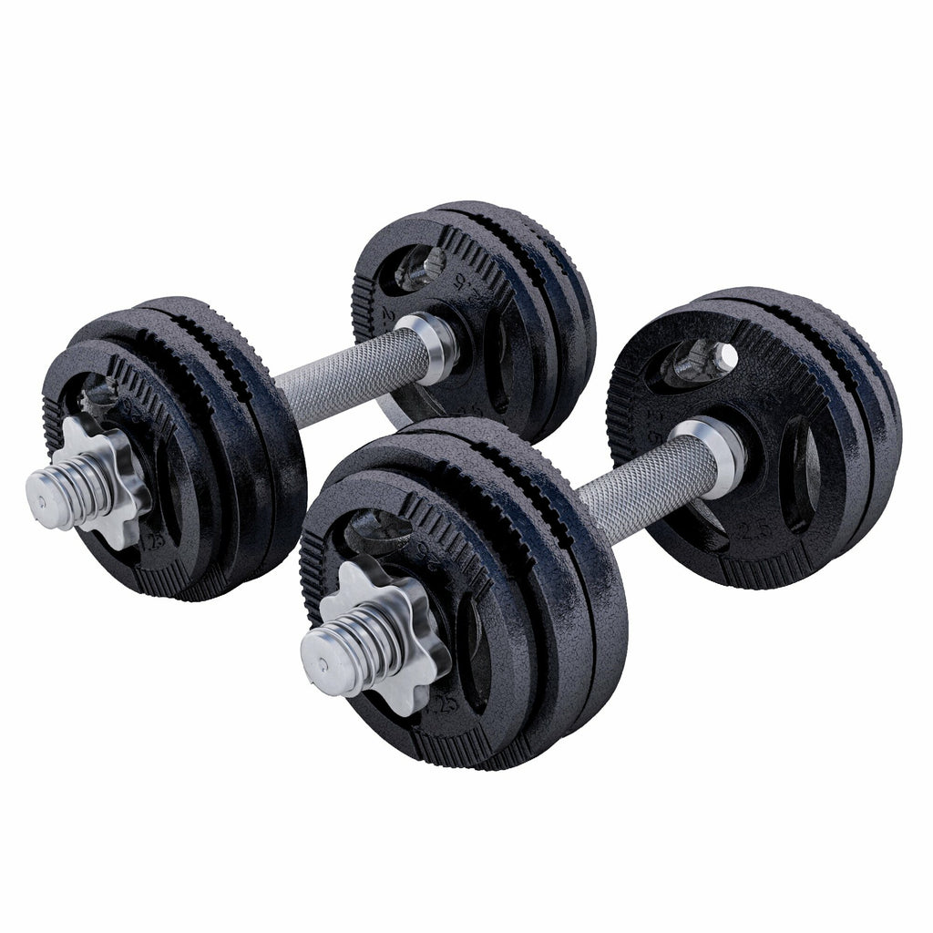 Tri Grip hantelių rinkinys 30 kg su srieginiais užraktais