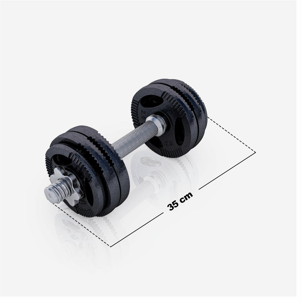 Tri Grip hantelių rinkinys 30 kg su srieginiais užraktais