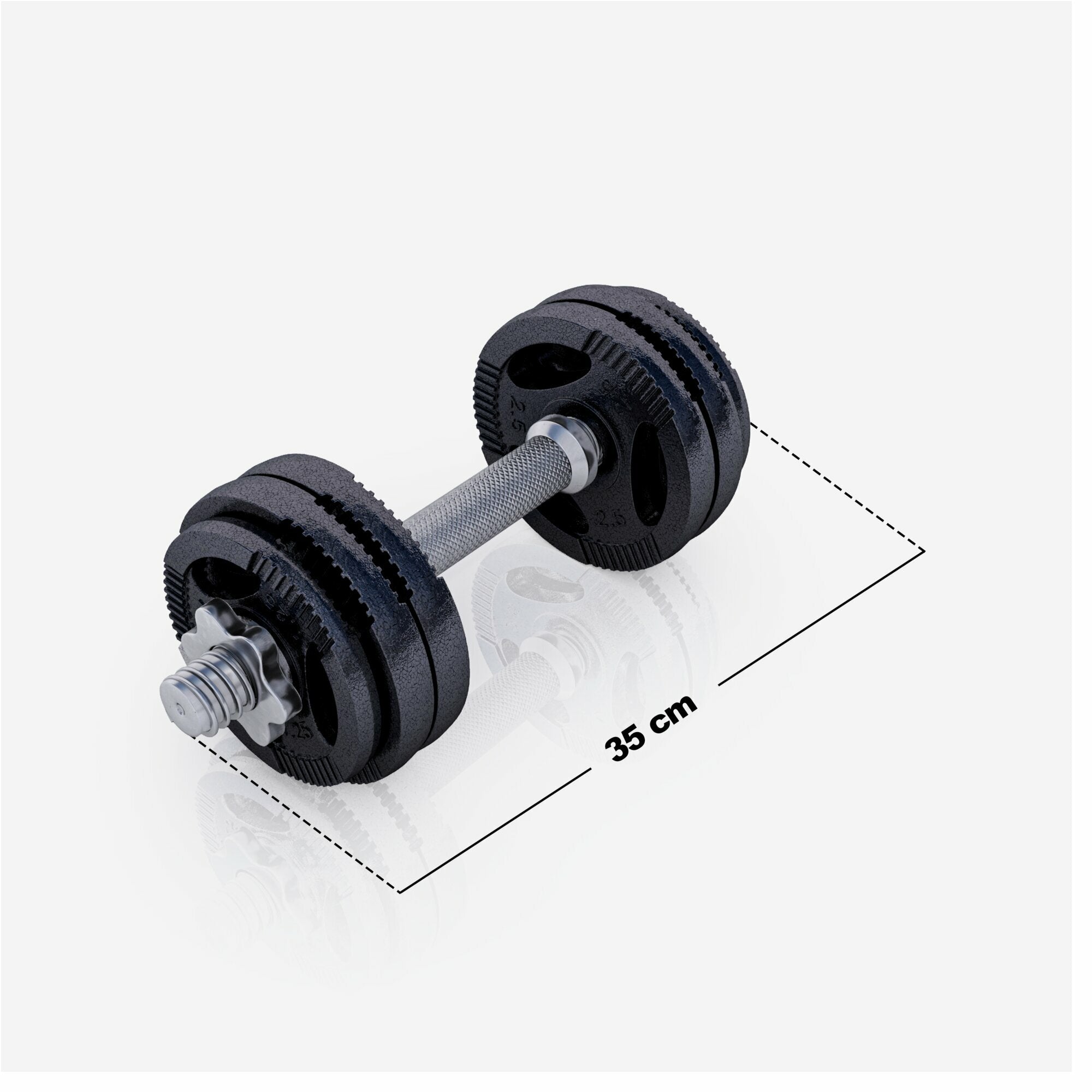 Tri Grip hantelių rinkinys 30 kg su srieginiais užraktais