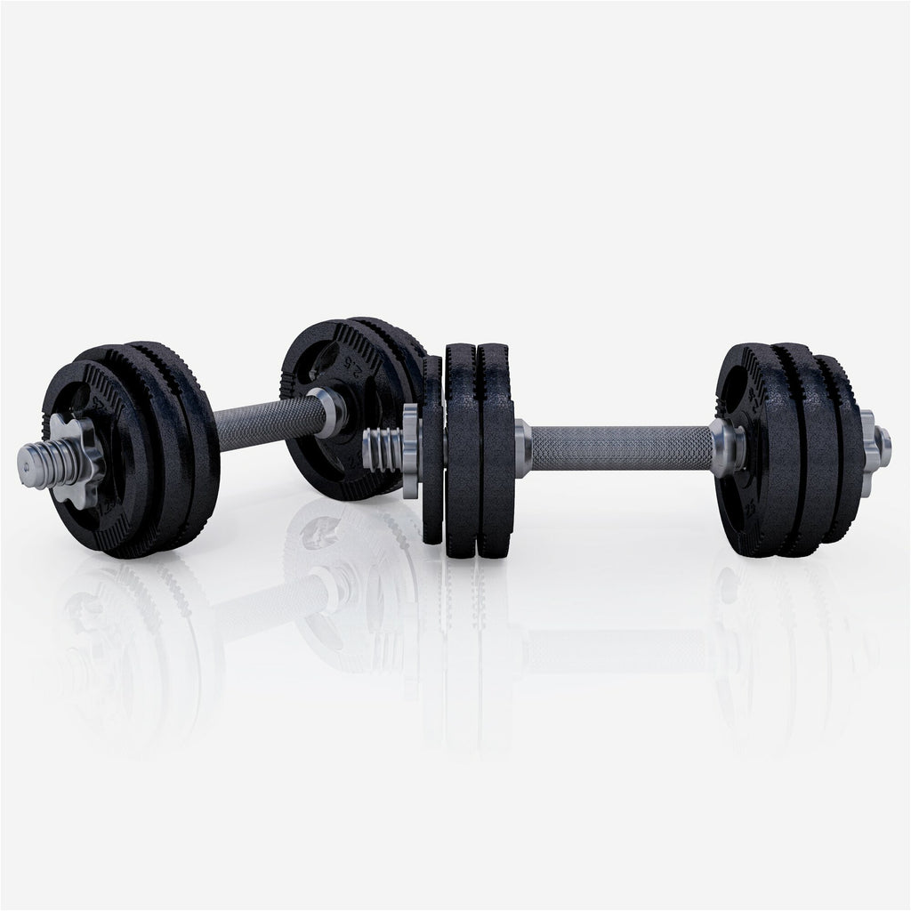Tri Grip hantelių rinkinys 30 kg su srieginiais užraktais