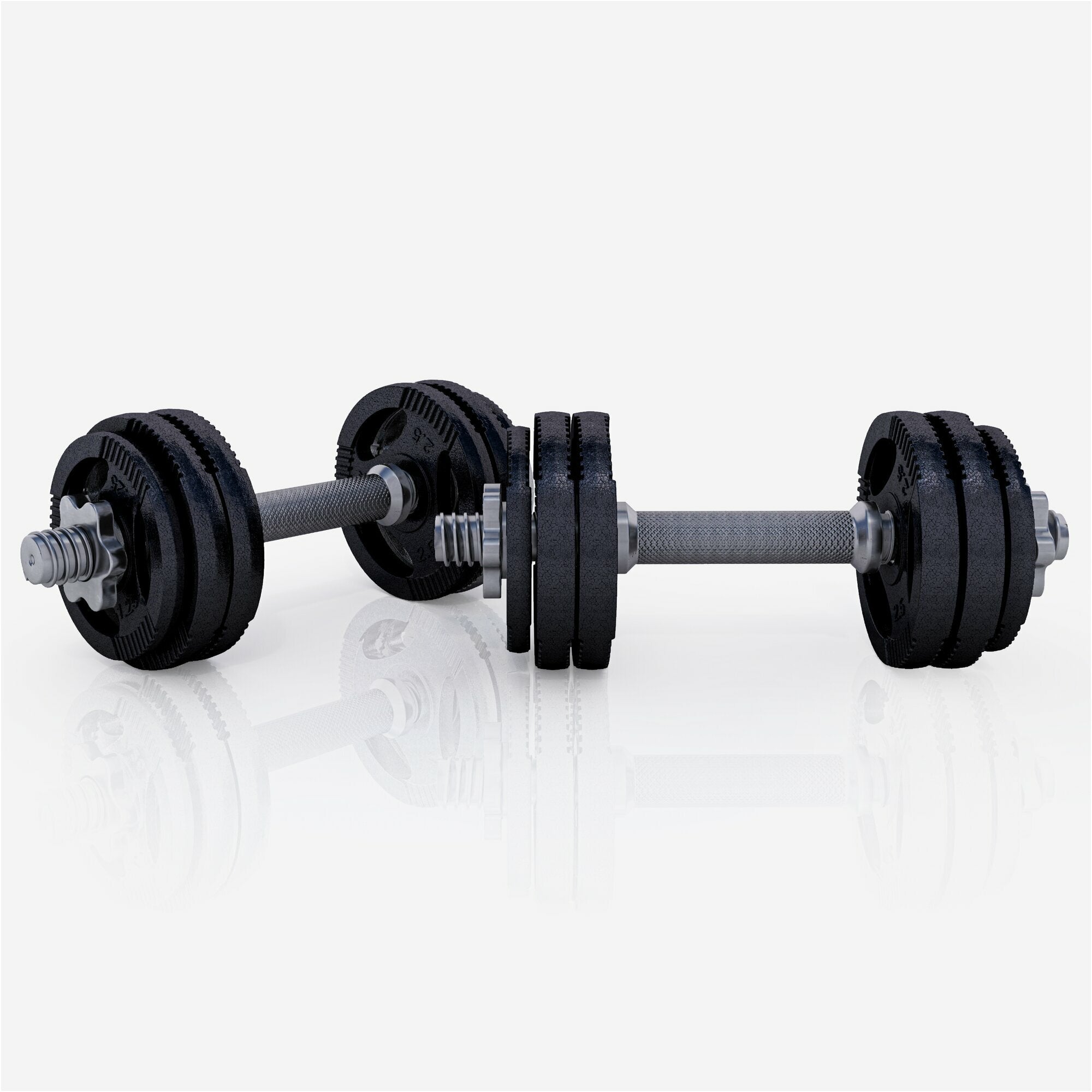 Tri Grip hantelių rinkinys 30 kg su srieginiais užraktais