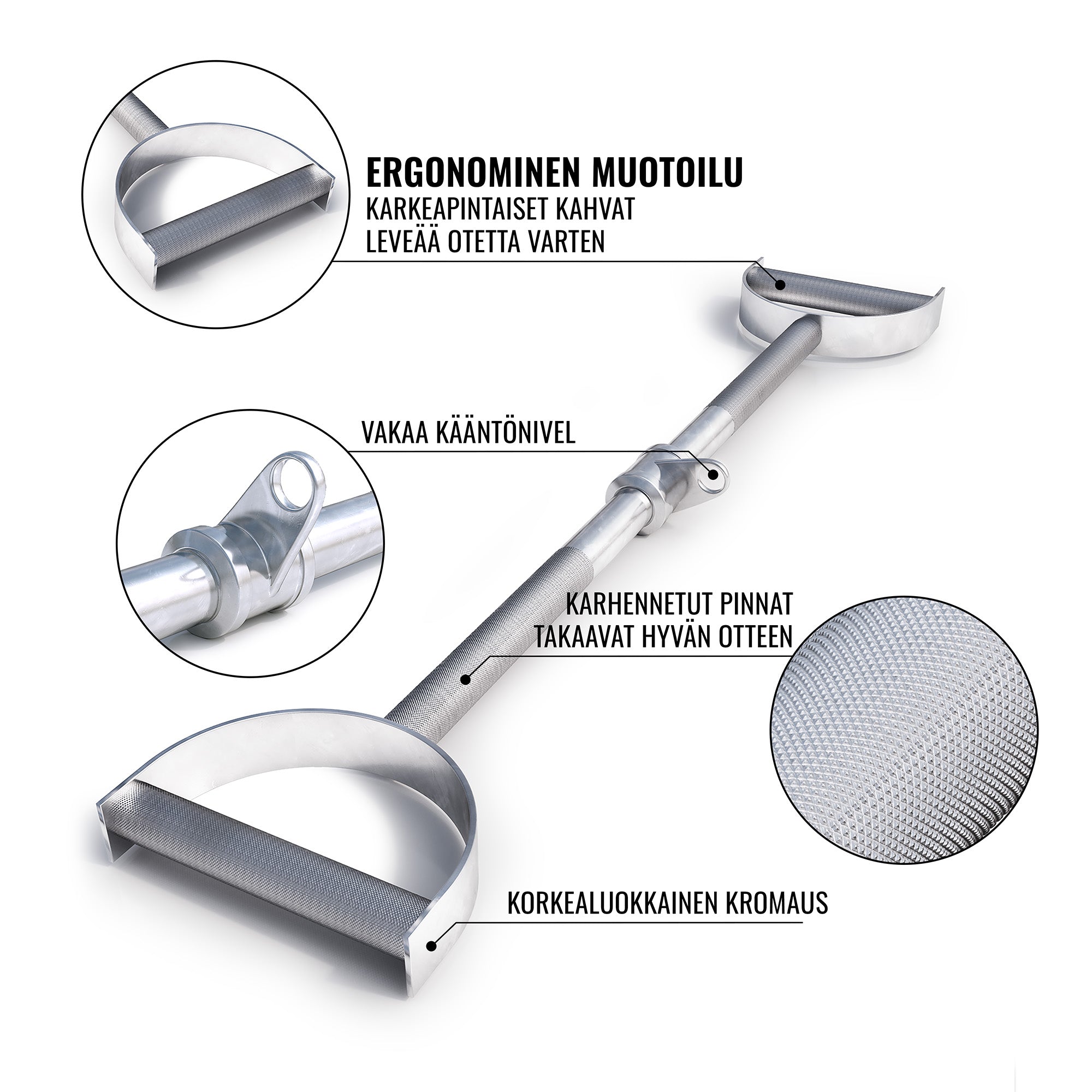 Tiesus Shovel handle skriemulių sistemai 76 cm