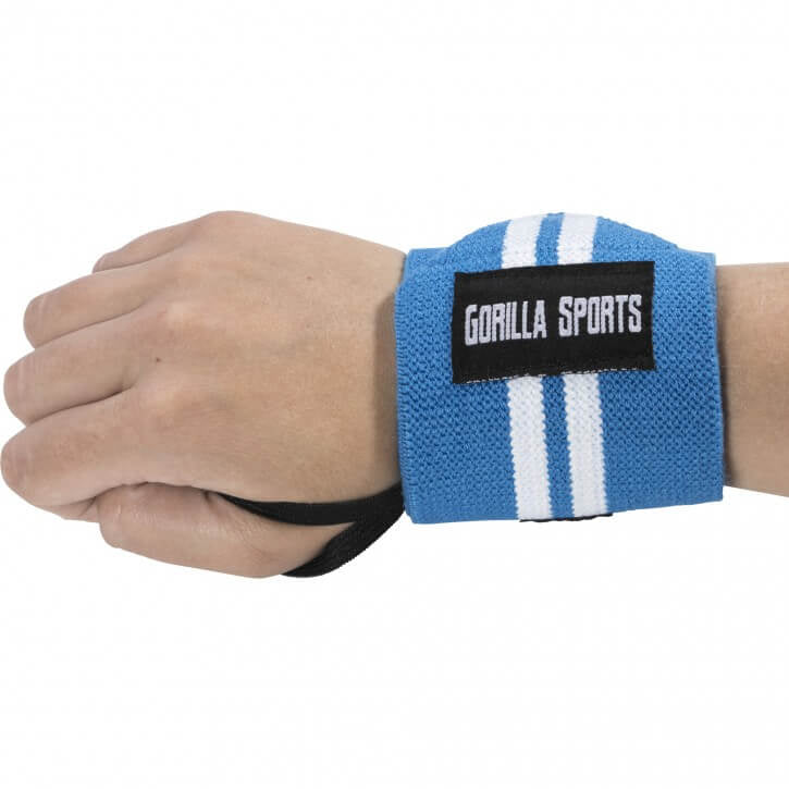 Riešų įtvarai sporto salei su nykščio kilpa, 2 vnt.