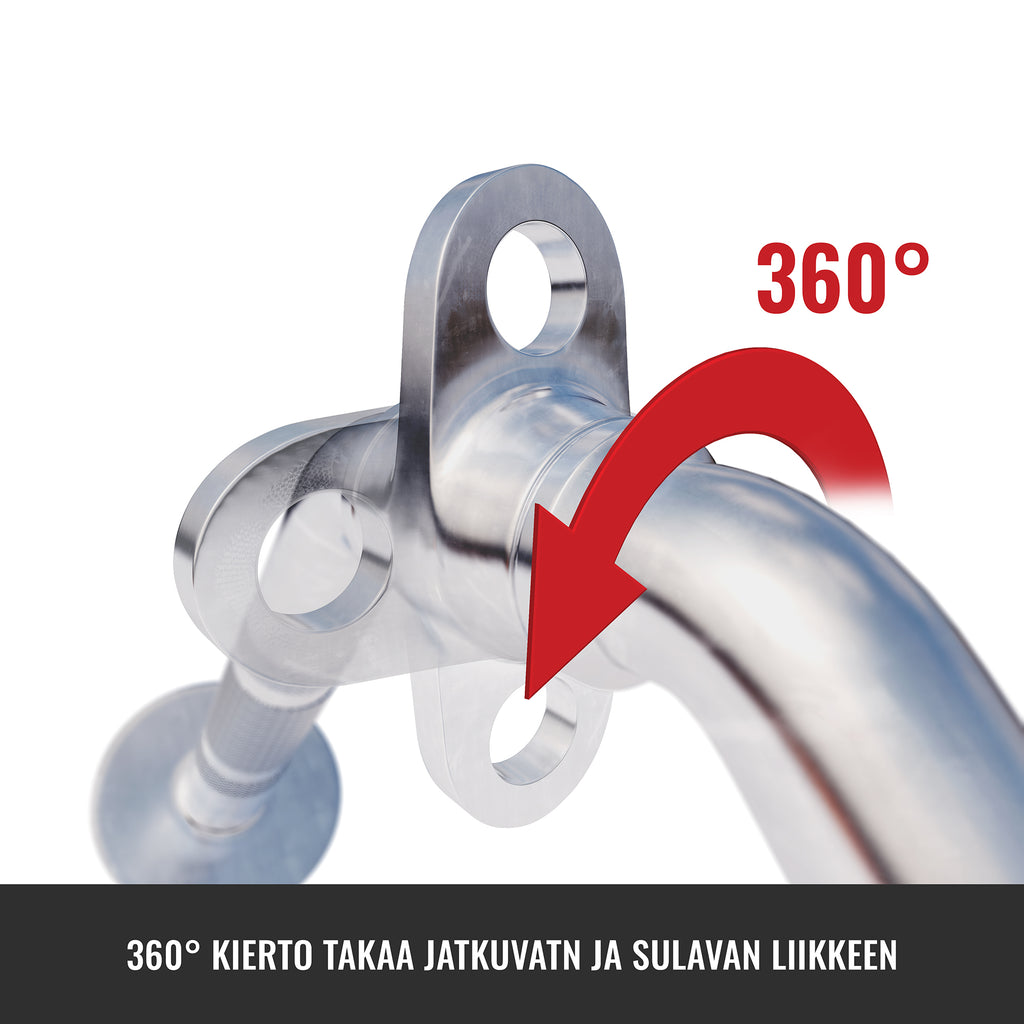 Besisukanti ergo rankena / V formos strypas skriemulių sistemai 35 cm