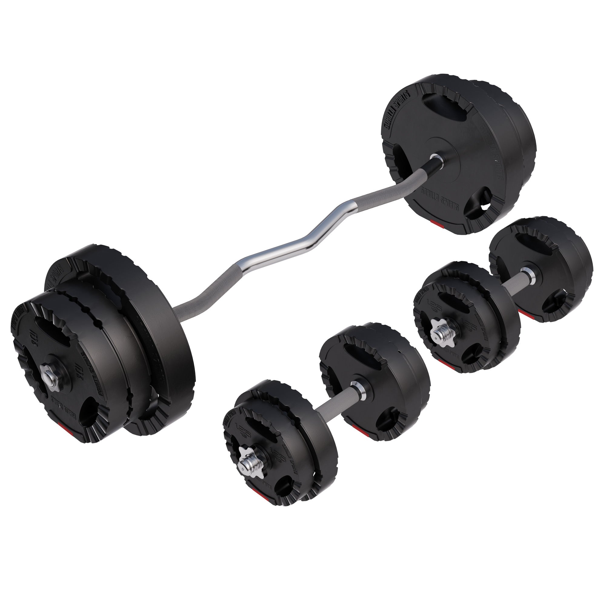 Vinilinis Tri Grip štangos rinkinys 70 kg
