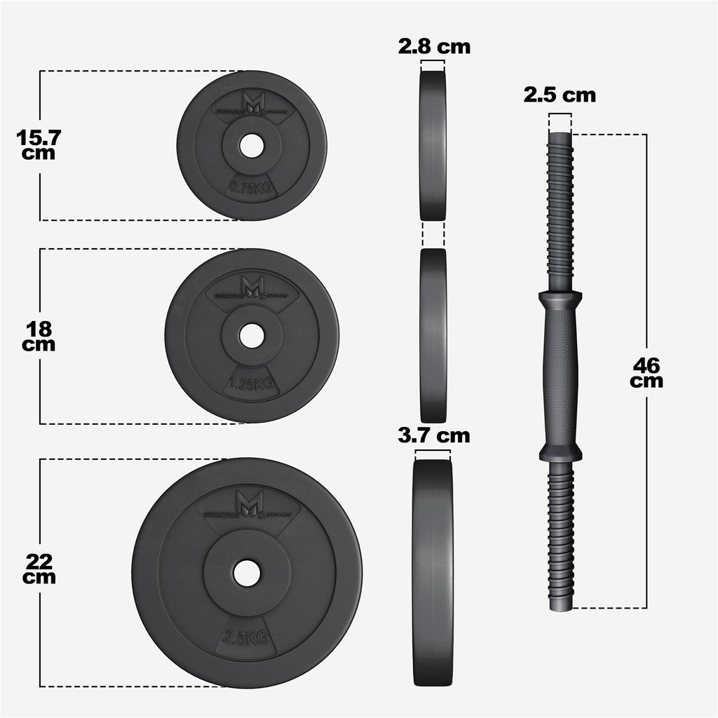 Reguliuojamas hantelių rinkinys 30 kg
