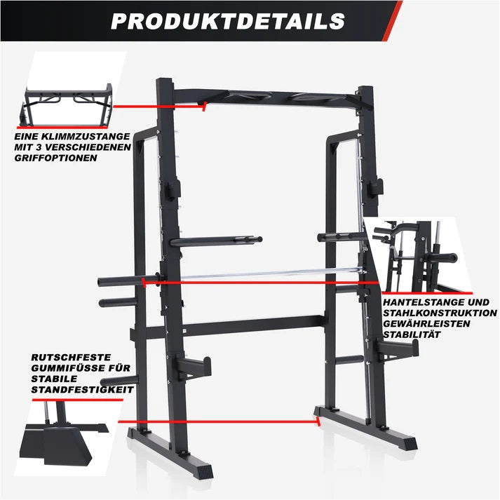 Half Rack Smith treniruoklis su svorių diskų laikikliais