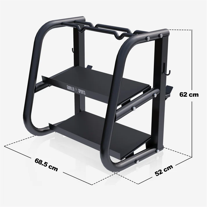 2 lygių hantelių stovas max 300 kg