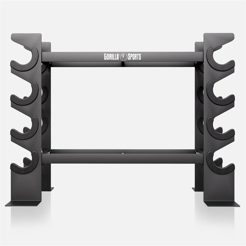 Hantelių ir girų stovas 2 lygiai, max 300 kg
