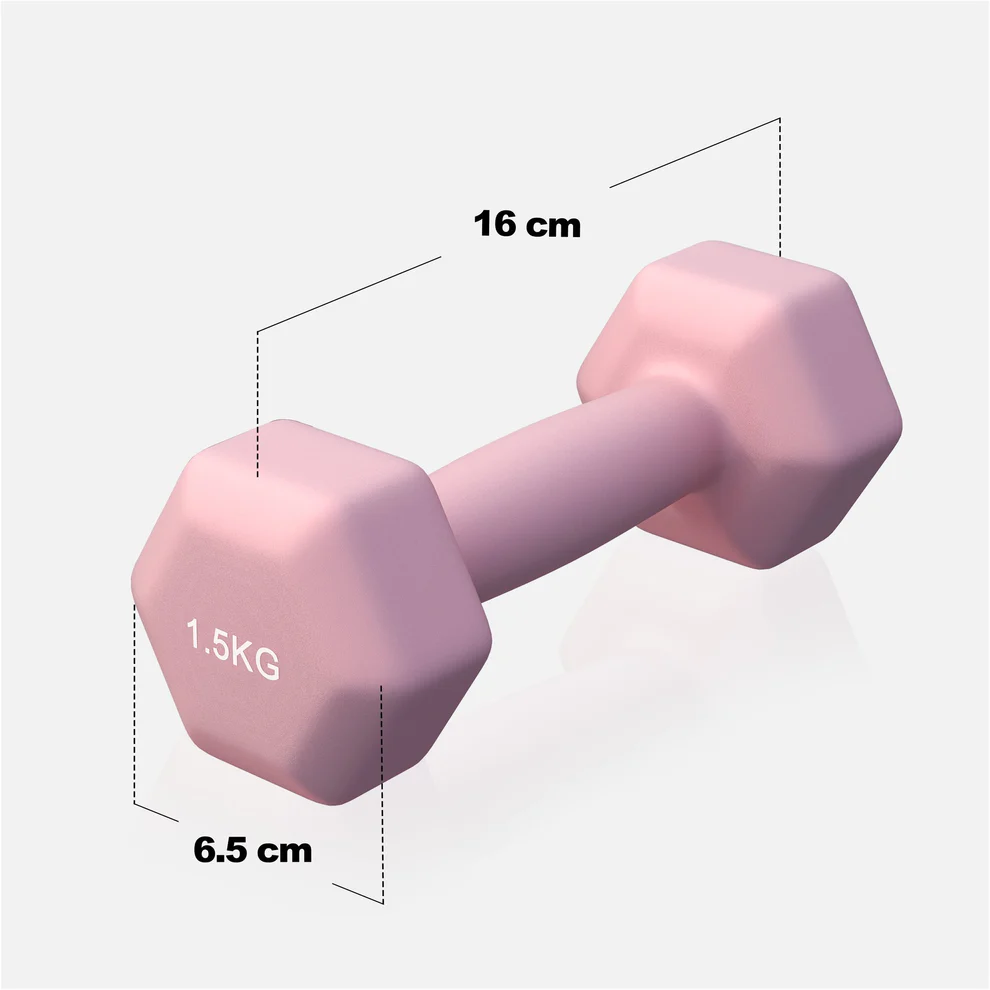 Neopreniniai hanteliai 1,5 kg / 2 vnt.