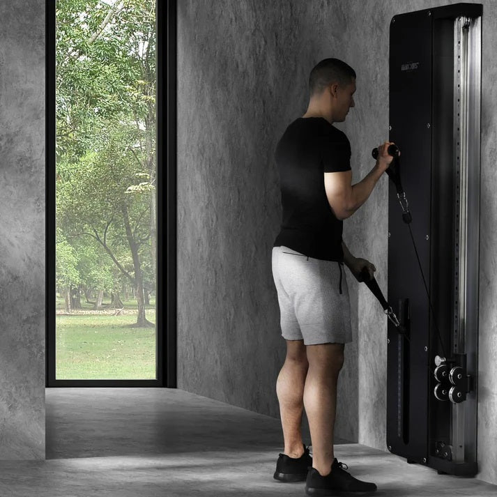 SmartGym H1 sieninė skriemulių sistema su 60 kg svorių bloku