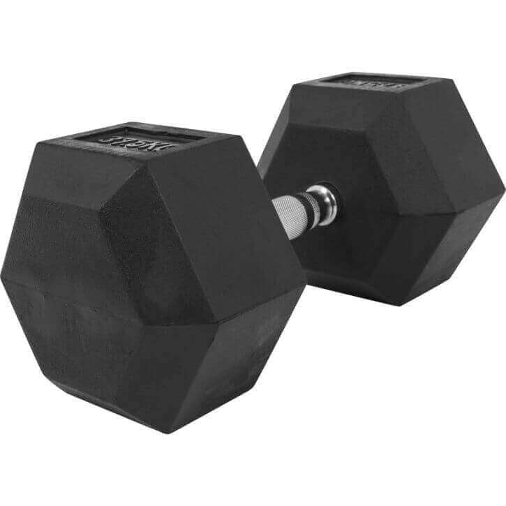 Hexagon hantelis 2,5-25kg, guma dengtas ketus (greitas pristatymas)