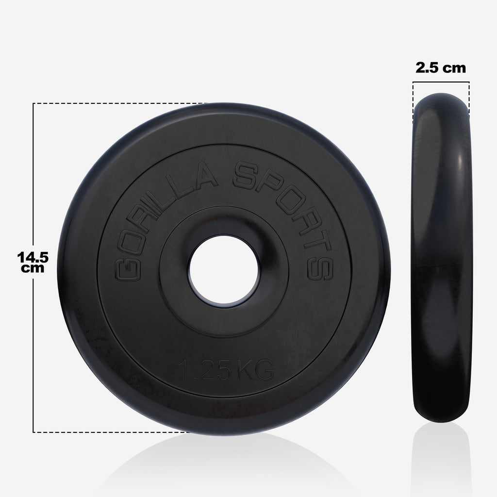 Guma dengtas svorio diskas 1,25 kg, 30 mm