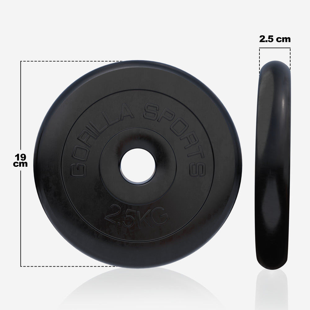 Guma dengtas svorio diskas 2,5 kg, 30 mm