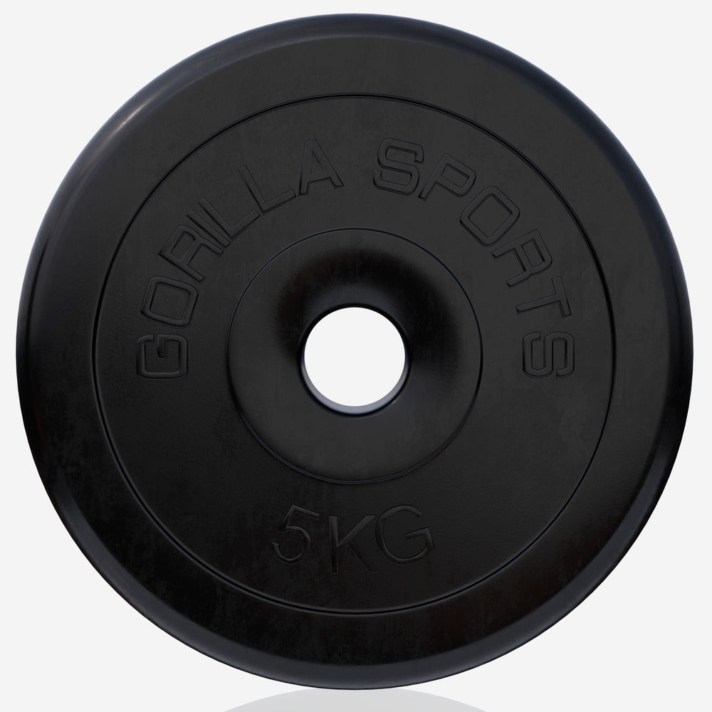 Guma dengtas svorio diskas 5 kg, 30 mm