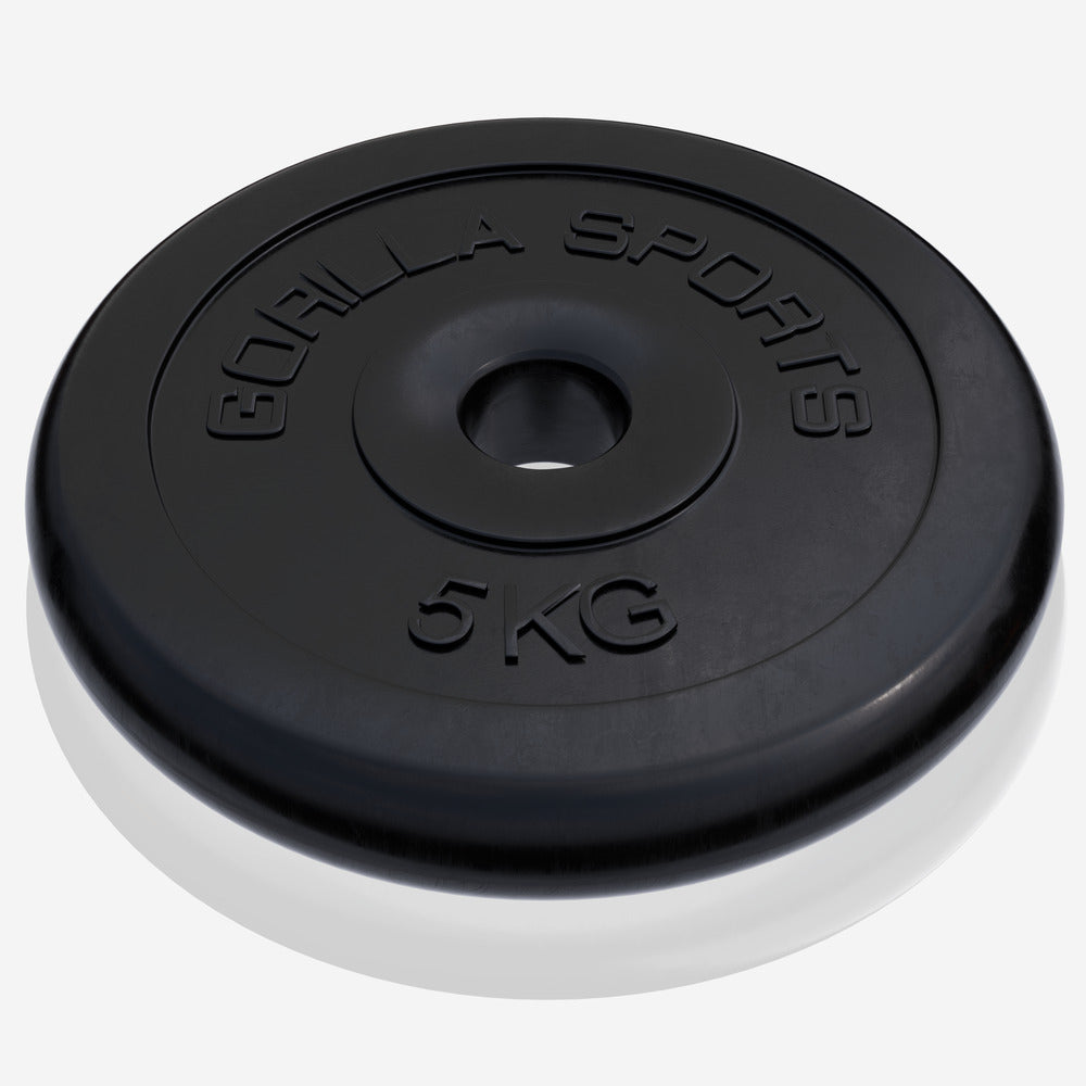 Guma dengtas svorio diskas 5 kg, 30 mm