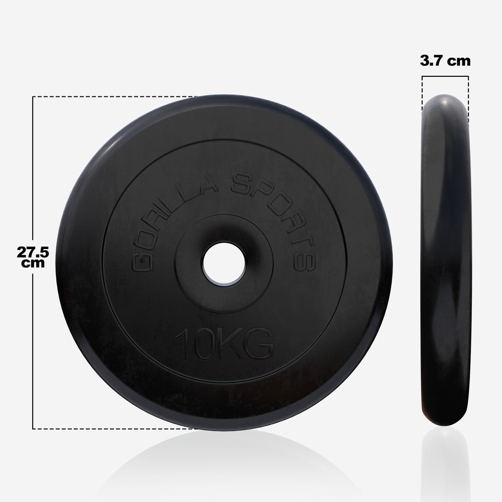 Guma dengtas svorio diskas 10 kg 30 mm