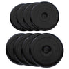 Guminiai svorių diskai 30 mm, 4 x 2,5 kg + 4 x 5 kg