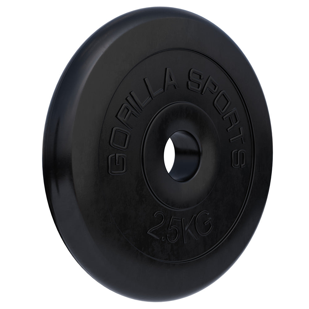 Guminiai svorių diskai 30 mm, 4 x 2,5 kg + 4 x 5 kg