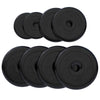 Guminiai svorių diskai 30 mm, 2 x 1,25 kg + 2 x 2,5 kg + 4 x 5 kg