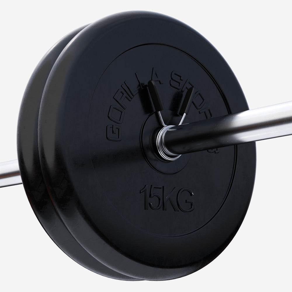 Guma dengti svorių diskai 2 x 15 kg 30 mm