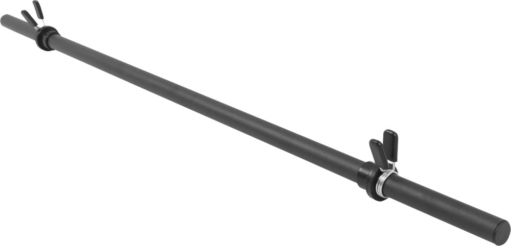 Aerobika / pump grifas 130 cm – su spyruokliniais užraktais, juodas