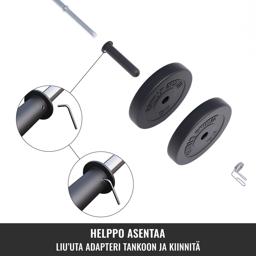 Štangos adapteriai 50 mm svoriams 2 vnt.