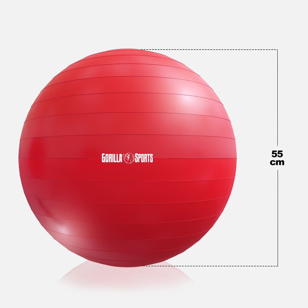 Gimnastikos kamuolys 55 cm su pompa