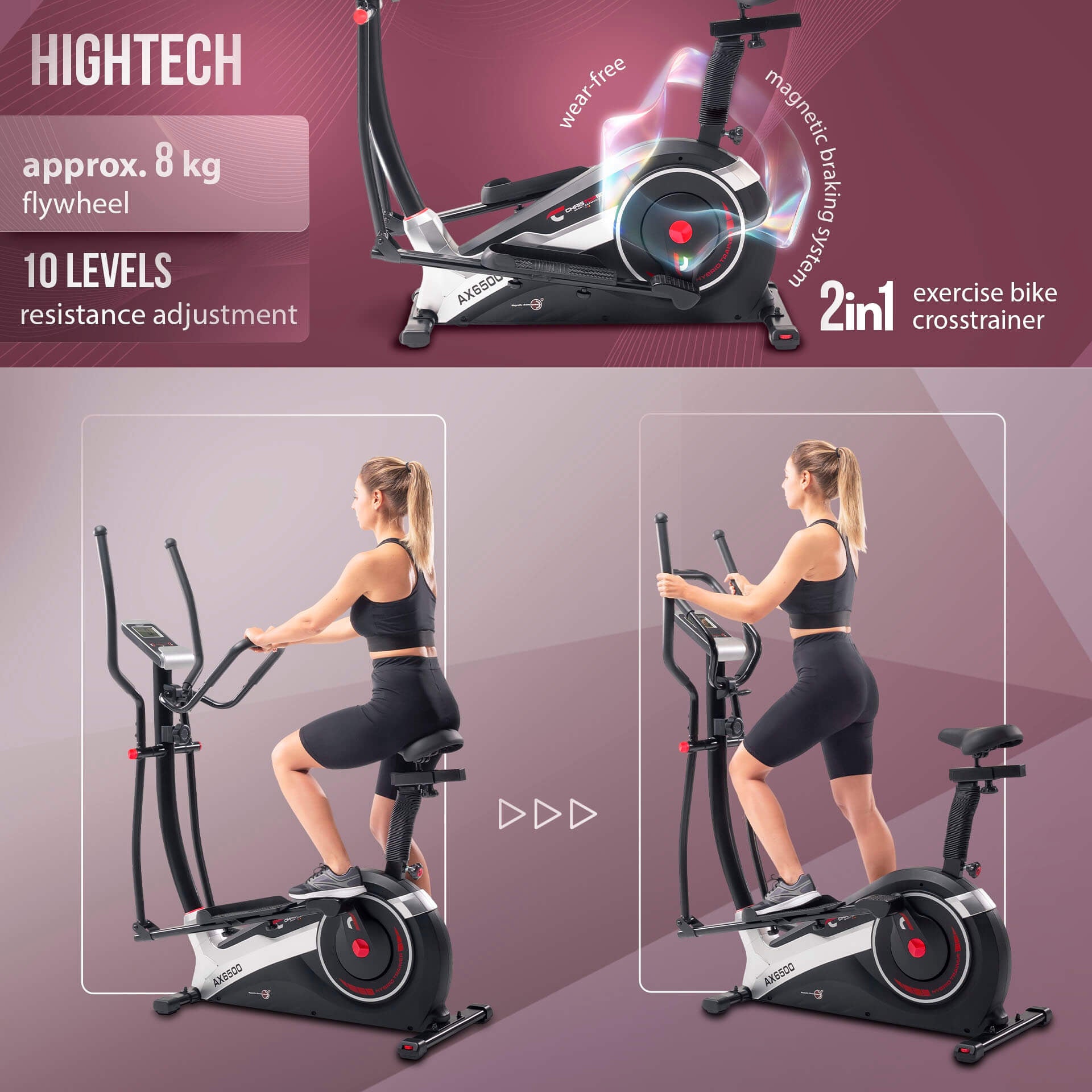 Christopeit Sport hibridinis treniruoklis AX 6500