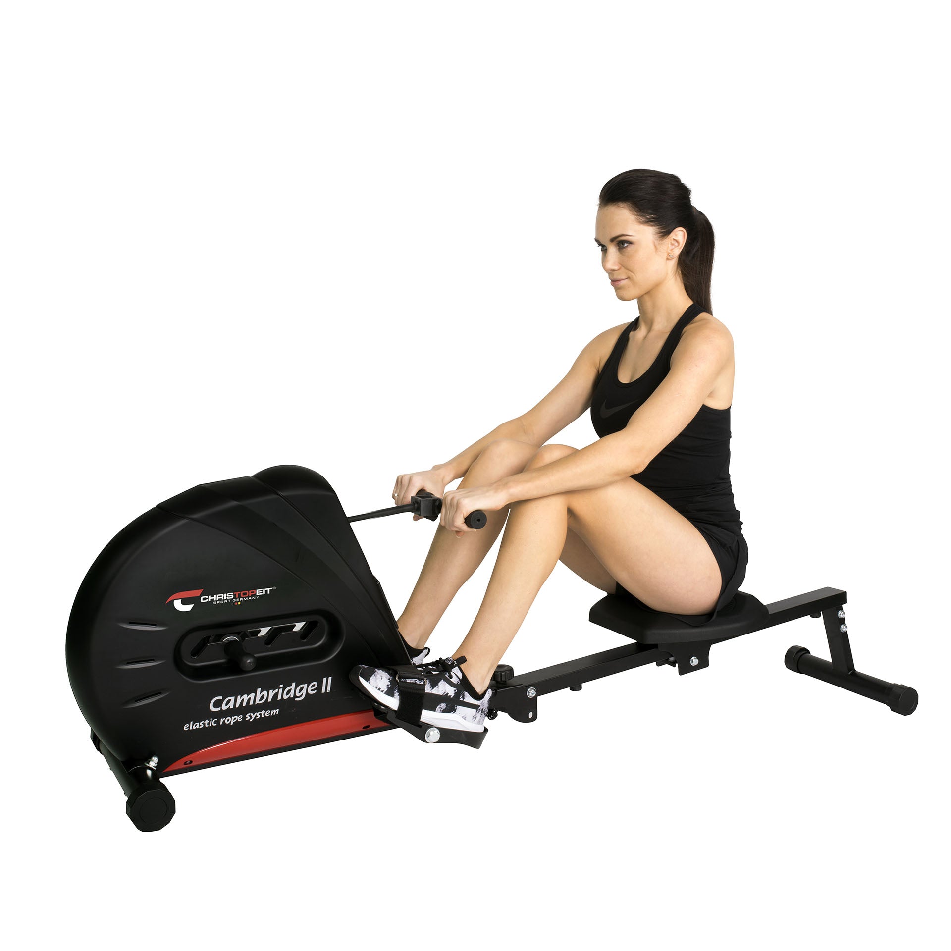 Christopeit Sport irklavimo treniruoklis Cambridge II, juodas