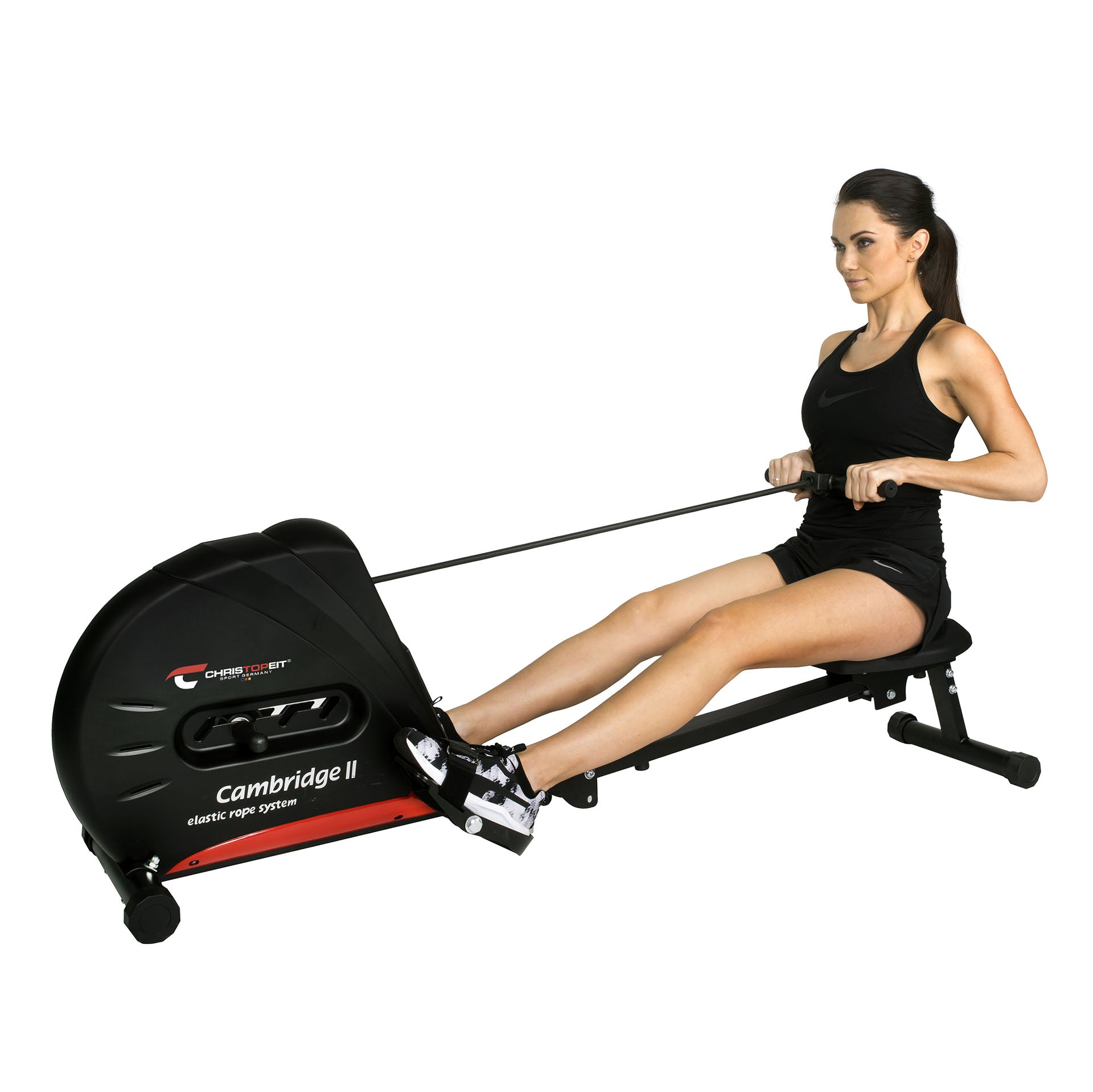 Christopeit Sport irklavimo treniruoklis Cambridge II, juodas