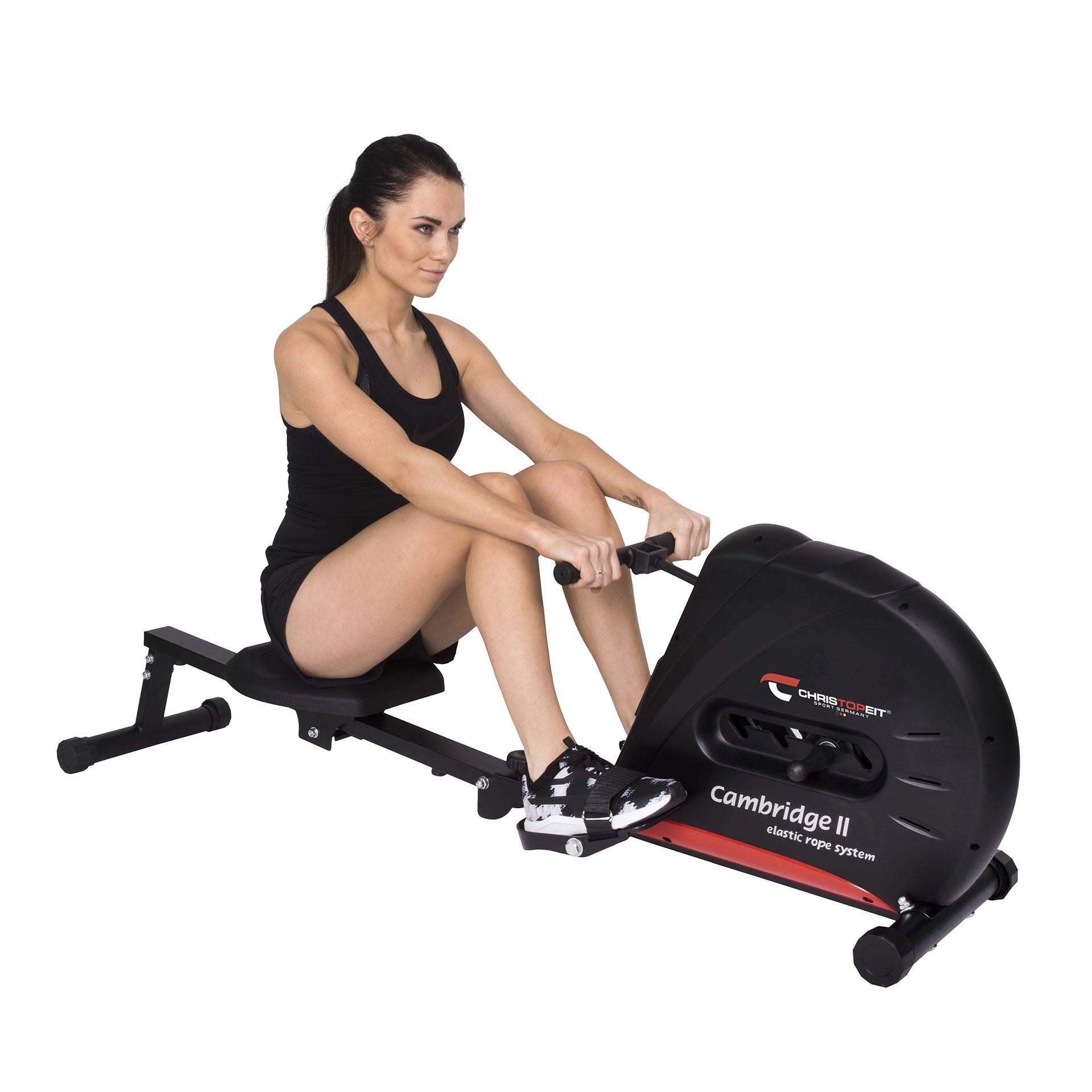 Christopeit Sport irklavimo treniruoklis Cambridge II, juodas