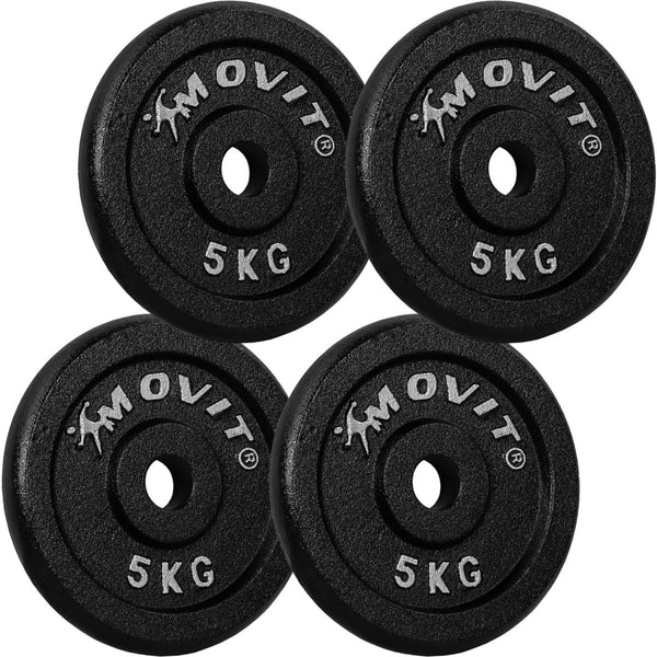 Ketaus svorių diskai 30/31 mm, 2–40 kg