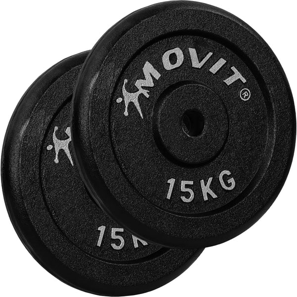 Ketaus svorių diskai 30/31 mm, 2–40 kg