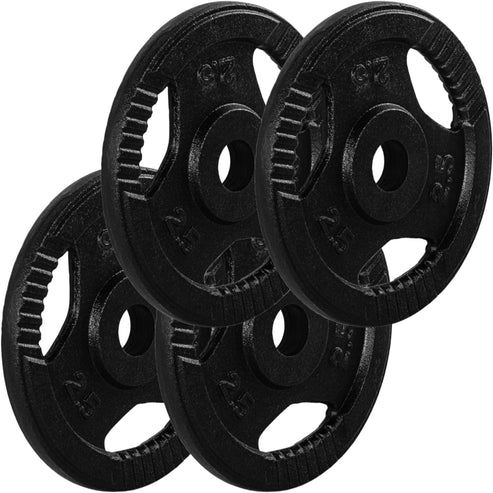 Ketaus Tri Grip svorio diskai 30/31 mm, 2–30 kg